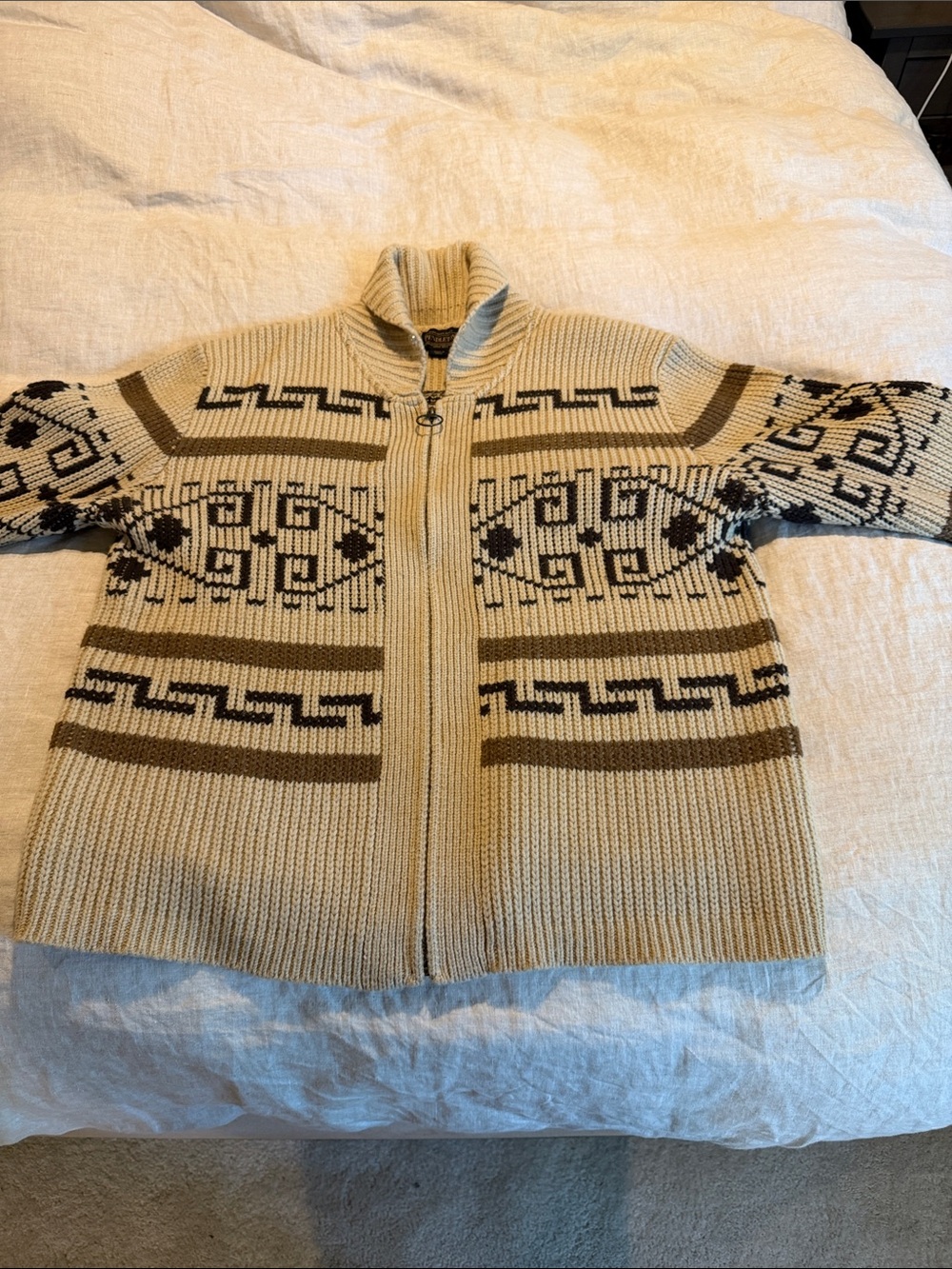 Pendleton Big Lebowski Men's Zip-Front Knit Sweater XL